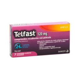 Telfast 120 mg comprimidos recubiertos con pelicula