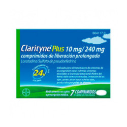 Clarityne plus 10 mg/240 mg comprimidos de liberacion prolongada